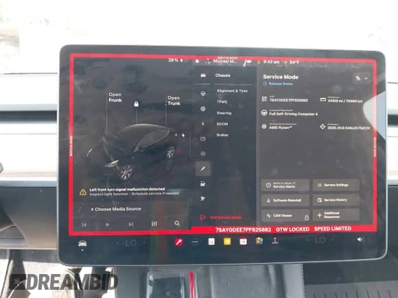 2023 Tesla Model Y Long Range with VIN 7SAYGDEE7PF825882, listed as a IAAI auction lot 42975990 with 44,109 mi miles and . Bid and sale history available at DreamBid. Image 19.
