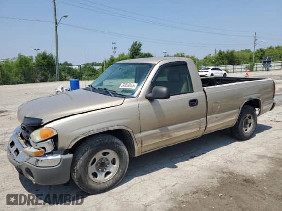 2004 GMC Sierra 1500 Work Truck with VIN 1GTEC14XX4Z350344, listed as a Copart auction lot 59860845 with 238,809 mi miles and Salvage title. Bid and sale history available at DreamBid. Image 1.