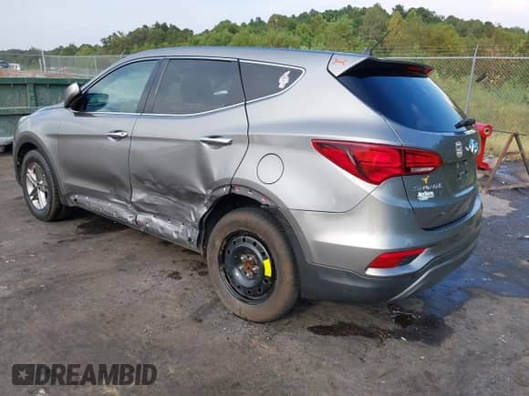 2018 Hyundai Santa Fe 2.4L with VIN 5NMZT3LBXJH095908, listed as a IAAI auction lot 43237115 with 134,010 mi miles and . Bid and sale history available at DreamBid. Image 3.