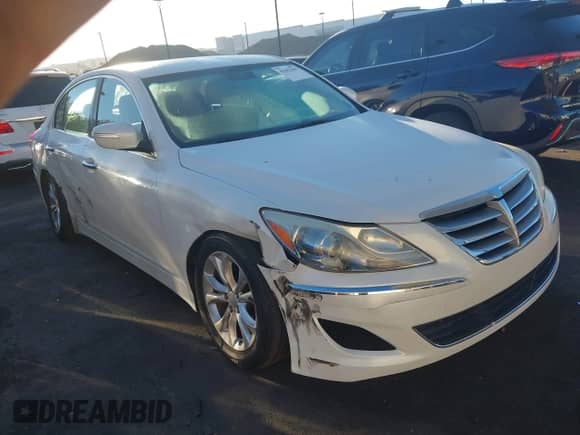 2012 Hyundai Genesis 3.8L with VIN KMHGC4DD5CU196908, listed as a IAAI auction lot 43442393 with 117,715 mi miles and . Bid and sale history available at DreamBid. Image 1.