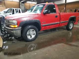 2000 Chevrolet Silverado 2500 z VIN 1GCGK24UXYE270241, wystawiony jako Copart lot #44511845 z przebiegiem 120 905 mil mil oraz Czysty tytuł • Clean title. Historia ofert i sprzedaży dostępna na DreamBid. Obrazek 1.