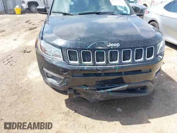 2021 Jeep Compass Altitude with VIN 3C4NJCBB8MT592615, listed as a IAAI auction lot 42424280 with 65,392 mi miles and . Bid and sale history available at DreamBid. Image 6.