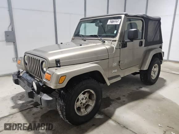 2003 Jeep Wrangler Sahara с VIN 1J4FA59S33P363830, выставлен на аукционе Copart как лот 62773325 с пробегом 114 286 миль миль и Чистый • Clean title. История ставок и продаж доступна на DreamBid. Изображение 1.