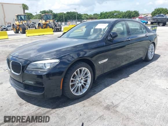 2012 BMW 7 Series 750Li with VIN WBAKB8C53CDX20766, listed as a IAAI auction lot 42931045 with 93,056 mi miles and . Bid and sale history available at DreamBid. Image 2.