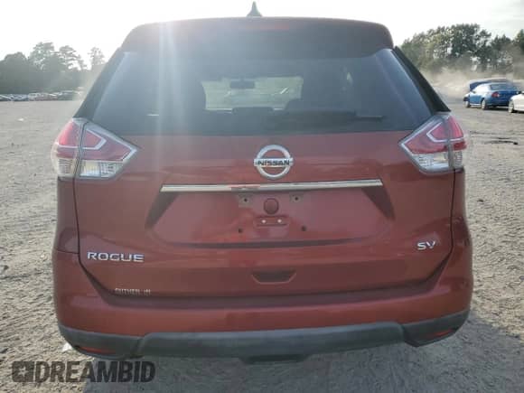 2016 Nissan Rogue SV with VIN KNMAT2MT9GP685645, listed as a Copart auction lot 81644375 with 57,787 mi miles and Salvage title. Bid and sale history available at DreamBid. Image 6.