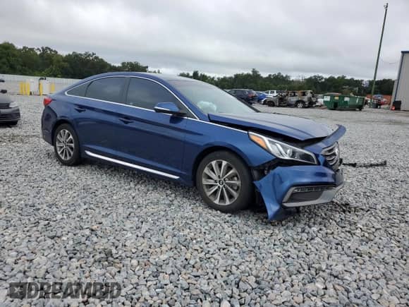 2015 Hyundai Sonata Limited with VIN 5NPE34AF7FH115035, listed as a Copart auction lot 80206025 with 52,210 mi miles and Salvage title. Bid and sale history available at DreamBid. Image 4.