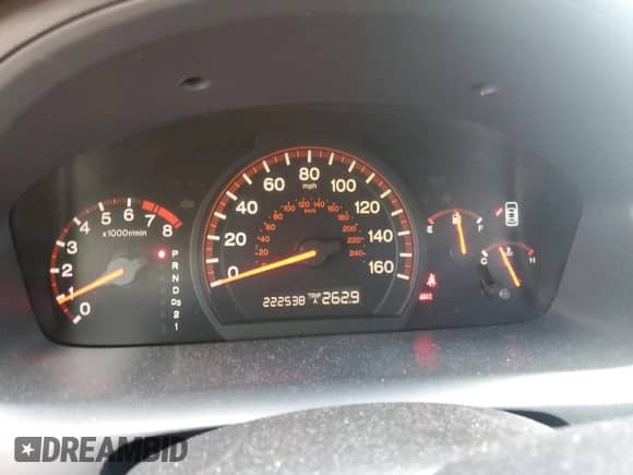 2005 Honda Accord EX-L with VIN 1HGCM72645A018158, listed as a Copart auction lot 62887985 with 222,538 mi miles and Salvage title. Bid and sale history available at DreamBid. Image 9.