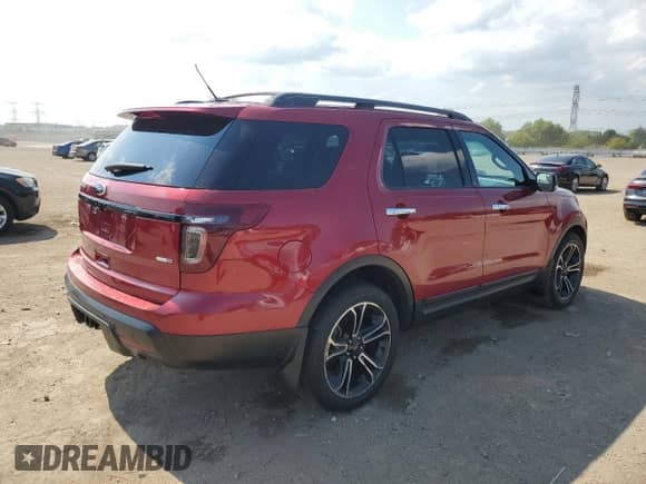 2013 Ford Explorer Sport with VIN 1FM5K8GT0DGB96559, listed as a Copart auction lot 71915065 with 124,838 mi miles and Salvage title. Bid and sale history available at DreamBid. Image 3.
