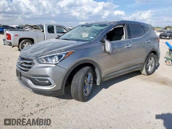 2018 Hyundai Santa Fe 2.4L with VIN 5XYZT3LB8JG567985, listed as a Copart auction lot 85842945 with 67,747 mi miles and Salvage title. Bid and sale history available at DreamBid. Image 1.