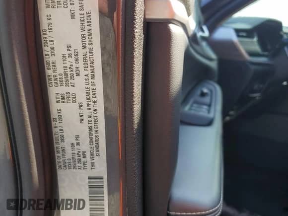 2023 Jeep Grand Cherokee Limited с VIN 1C4RJKBG2P8880222, выставлен на аукционе Copart как лот 65992635 с пробегом Не указан миль и Списание • Salvage title. История ставок и продаж доступна на DreamBid. Изображение 14.