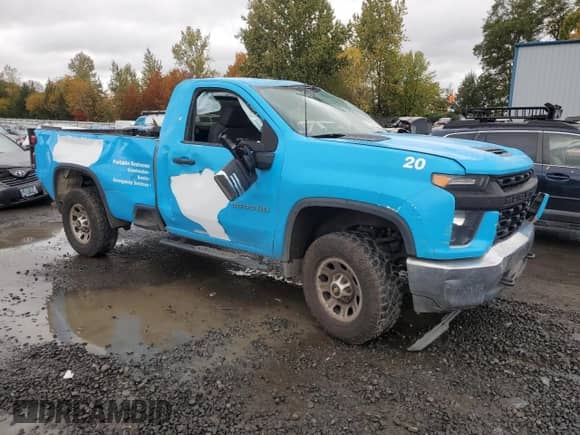 2020 Chevrolet Silverado 3500 with VIN 1GC3WRE75LF213159, listed as a Copart auction lot 78522454 with 94,709 mi miles and Salvage title. Bid and sale history available at DreamBid. Image 4.