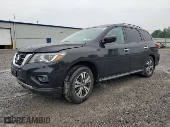2017 Nissan Pathfinder SV with VIN 5N1DR2MM4HC651590, listed as a Copart auction lot 66747535 with 152,015 mi miles and Salvage title. Bid and sale history available at DreamBid. Image 1.
