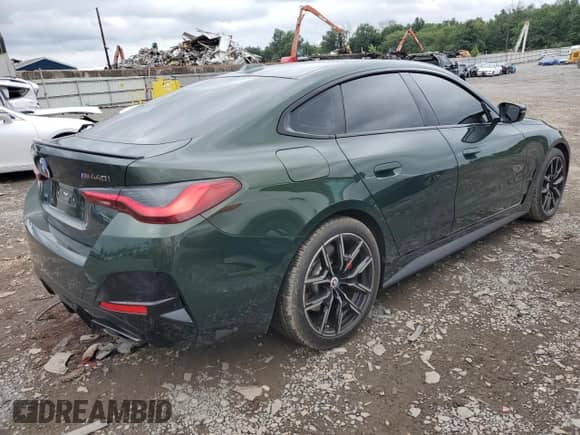 2023 BMW 4 Series M440i xDrive с VIN WBA13AW09PFP28039, выставлен на аукционе Copart как лот 66214265 с пробегом 6 679 миль миль и Списание • Salvage title. История ставок и продаж доступна на DreamBid. Изображение 3.