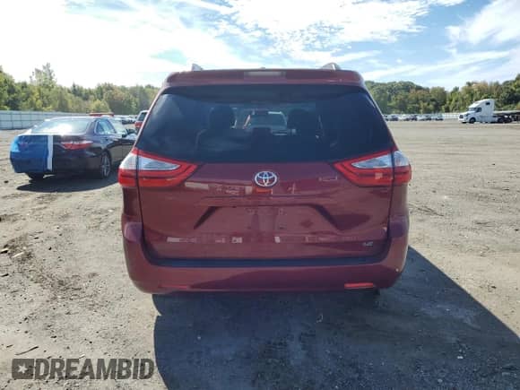 2015 Toyota Sienna LE AAS with VIN 5TDKK3DC1FS563170, listed as a Copart auction lot 81274975 with 37,287 mi miles and Clean title. Bid and sale history available at DreamBid. Image 6.