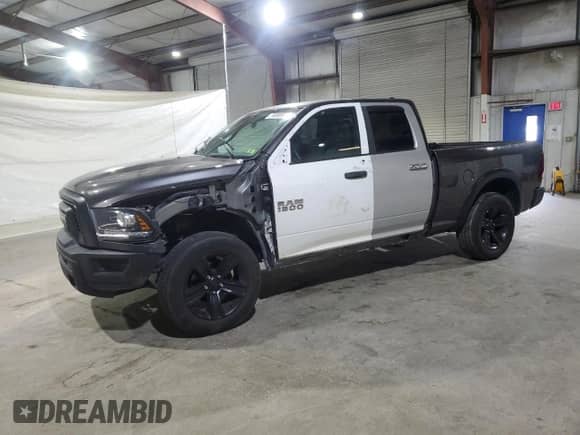 2022 Ram 1500 Warlock with VIN 1C6RR7GG0NS173495, listed as a Copart auction lot 74088994 with 43,313 mi miles and Salvage title. Bid and sale history available at DreamBid. Image 1.
