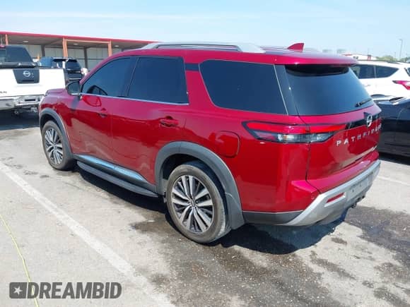 2022 Nissan Pathfinder Platinum с VIN 5N1DR3DH9NC223082, выставлен на аукционе IAAI как лот 42698899 с пробегом 56 659 миль миль и . История ставок и продаж доступна на DreamBid. Изображение 3.