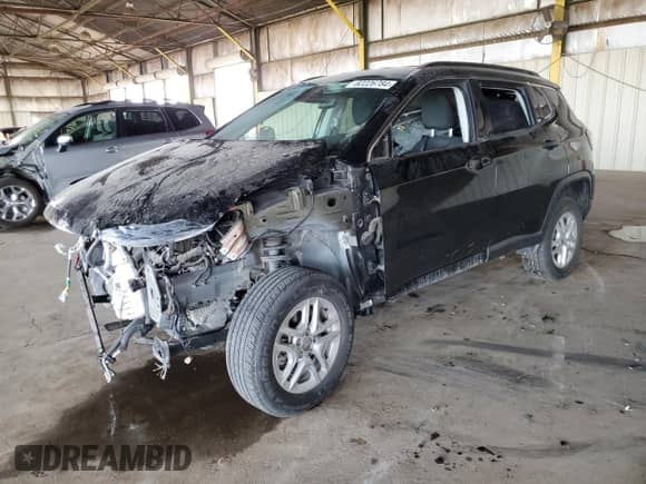2021 Jeep Compass Upland with VIN 3C4NJDAB1MT523546, listed as a Copart auction lot 82226784 with 41,102 mi miles and Salvage title. Bid and sale history available at DreamBid. Image 1.
