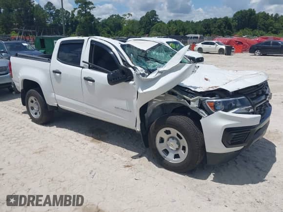 2022 Chevrolet Colorado 2WD Work Truck with VIN 1GCGSBEN4N1324952, listed as a IAAI auction lot 42623878 with Not provided miles and . Bid and sale history available at DreamBid. Image 1.