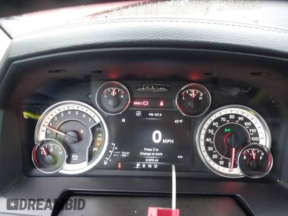 2013 Ram 1500 Sport with VIN 1C6RR6HT8DS574281, listed as a IAAI auction lot 41434698 with 61,879 mi miles and . Bid and sale history available at DreamBid. Image 7.