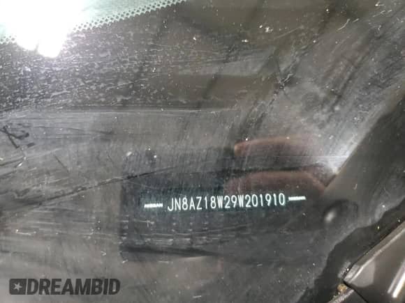 2009 Nissan Murano LE z VIN JN8AZ18W29W201910, wystawiony jako Copart lot #61162885 z przebiegiem 164 207 mil mil oraz Szkoda całkowita • Salvage title. Historia ofert i sprzedaży dostępna na DreamBid. Obrazek 13.
