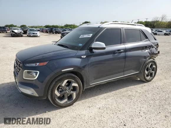 2023 Hyundai Venue Limited with VIN KMHRC8A37PU271299, listed as a Copart auction lot 65677704 with 15,645 mi miles and Salvage title. Bid and sale history available at DreamBid. Image 1.