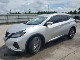 2019 Nissan Murano Platinum z VIN 5N1AZ2MJ2KN110560, wystawiony jako Copart lot #60706115 z przebiegiem 71 230 mil mil oraz Szkoda całkowita • Salvage title. Historia ofert i sprzedaży dostępna na DreamBid. Obrazek 1.