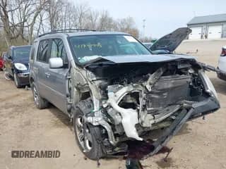 2014 Honda Pilot EX-L with VIN 5FNYF3H57EB025344, listed as a IAAI auction lot 41941775 with 158,300 mi miles and . Bid and sale history available at DreamBid. Image 1.