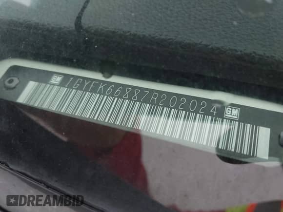 2007 Cadillac Escalade ESV с VIN 1GYFK66887R202024, выставлен на аукционе IAAI как лот 41841337 с пробегом 185 085 миль миль и . История ставок и продаж доступна на DreamBid. Изображение 9.