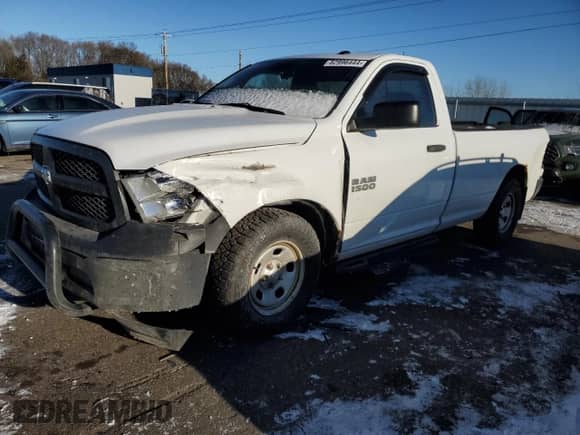 2013 Ram 1500 Tradesman with VIN 3C6JR6DG2DG559269, listed as a Copart auction lot 82996444 with 92,920 mi miles and Salvage title. Bid and sale history available at DreamBid. Image 1.