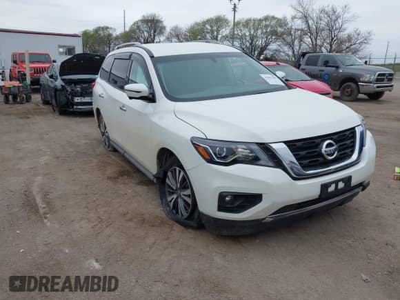 2017 Nissan Pathfinder SL z VIN 5N1DR2MM4HC665702, wystawiony jako IAAI lot #42042389 z przebiegiem 79 093 mil mil oraz . Historia ofert i sprzedaży dostępna na DreamBid. Obrazek 1.