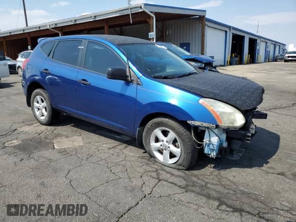 2010 Nissan Rogue S with VIN JN8AS5MV7AW114422, listed as a Copart auction lot 71532215 with 107,164 mi miles and Salvage title. Bid and sale history available at DreamBid. Image 4.