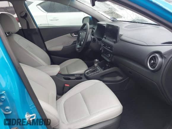 2022 Hyundai Kona Limited with VIN KM8K53A36NU788704, listed as a IAAI auction lot 42481899 with 34,438 mi miles and . Bid and sale history available at DreamBid. Image 5.