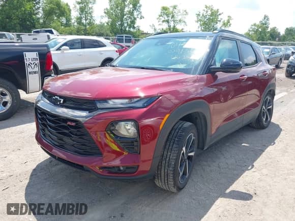 2023 Chevrolet TrailBlazer RS с VIN KL79MUSL1PB029156, выставлен на аукционе IAAI как лот 42850581 с пробегом 21 039 миль миль и . История ставок и продаж доступна на DreamBid. Изображение 2.