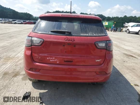 2022 Jeep Compass (RED) Edition with VIN 3C4NJDCB2NT189557, listed as a Copart auction lot 63570875 with 52,286 mi miles and Salvage title. Bid and sale history available at DreamBid. Image 6.