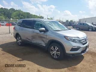 2018 Honda Pilot EX-L z VIN 5FNYF6H52JB023724, wystawiony jako IAAI lot #42812569 z przebiegiem 74 197 mil mil oraz . Historia ofert i sprzedaży dostępna na DreamBid. Obrazek 1.