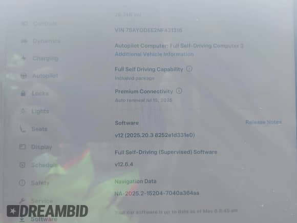 2022 Tesla Model Y Long Range z VIN 7SAYGDEE2NF431316, wystawiony jako IAAI lot #42625983 z przebiegiem 26 748 mil mil oraz . Historia ofert i sprzedaży dostępna na DreamBid. Obrazek 18.