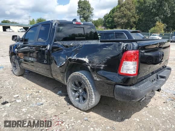2019 Ram 1500 Big Horn z VIN 1C6SRFBT3KN742429, wystawiony jako Copart lot #70664705 z przebiegiem 72 486 mil mil oraz Szkoda całkowita • Salvage title. Historia ofert i sprzedaży dostępna na DreamBid. Obrazek 2.