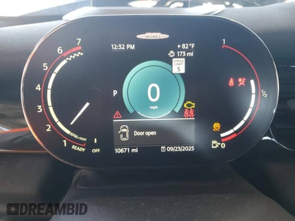 2023 MINI Hardtop John Cooper Works with VIN WMW73DH0XP2S99350, listed as a Copart auction lot 81779625 with 10,671 mi miles and Salvage title. Bid and sale history available at DreamBid. Image 9.