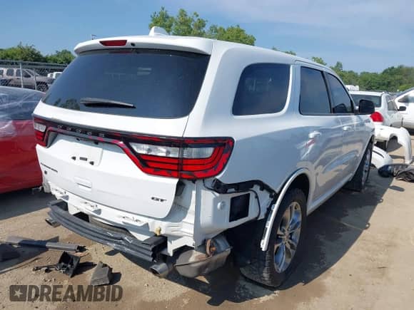 2020 Dodge Durango GT with VIN 1C4RDJDG1LC286100, listed as a IAAI auction lot 42948675 with 98,127 mi miles and . Bid and sale history available at DreamBid. Image 4.