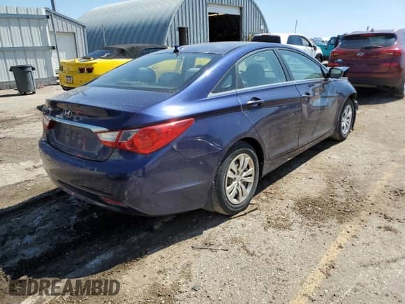 2012 Hyundai Sonata GLS with VIN 5NPEB4AC2CH311954, listed as a Copart auction lot 57165355 with Not provided miles and Salvage title. Bid and sale history available at DreamBid. Image 3.