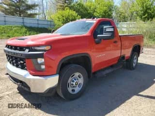 2020 Chevrolet Silverado 2500HD Work Truck z VIN 1GC0WLE79LF338956, wystawiony jako Copart lot #56319985 z przebiegiem 43 638 mil mil oraz Czysty tytuł • Clean title. Historia ofert i sprzedaży dostępna na DreamBid. Obrazek 1.