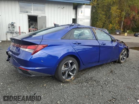 2023 Hyundai Elantra SEL with VIN KMHLS4AG1PU613110, listed as a Copart auction lot 86610425 with 33,433 mi miles and Salvage title. Bid and sale history available at DreamBid. Image 3.