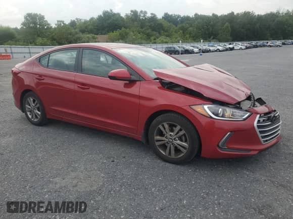 2017 Hyundai Elantra Value Edition with VIN KMHD84LF5HU237455, listed as a Copart auction lot 68857545 with 127,583 mi miles and Salvage title. Bid and sale history available at DreamBid. Image 4.