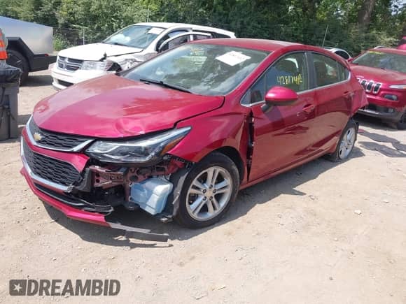 2017 Chevrolet Cruze LT с VIN 3G1BE6SM3HS566454, выставлен на аукционе IAAI как лот 42817412 с пробегом 80 174 миль миль и . История ставок и продаж доступна на DreamBid. Изображение 2.