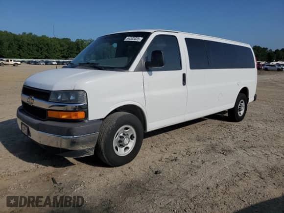 2017 Chevrolet Express Passenger LT with VIN 1GAZGPFG6H1253936, listed as a Copart auction lot 64303325 with 143,823 mi miles and Clean title. Bid and sale history available at DreamBid. Image 1.