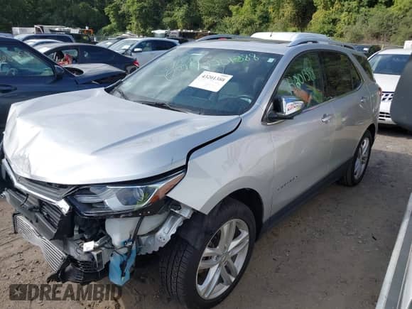 2019 Chevrolet Equinox Premier with VIN 3GNAXYEX5KS633276, listed as a IAAI auction lot 43201388 with 34,196 mi miles and . Bid and sale history available at DreamBid. Image 2.