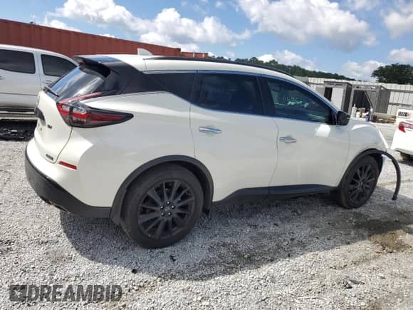 2024 Nissan Murano SV с VIN 5N1AZ2BJ8RC126027, выставлен на аукционе Copart как лот 57654835 с пробегом 21 451 миль миль и Списание • Salvage title. История ставок и продаж доступна на DreamBid. Изображение 3.