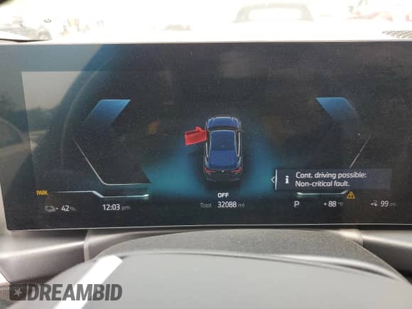 2023 BMW i4 eDrive35 with VIN WBY43AW0XPFP92914, listed as a Copart auction lot 66748865 with 32,088 mi miles and Salvage title. Bid and sale history available at DreamBid. Image 9.