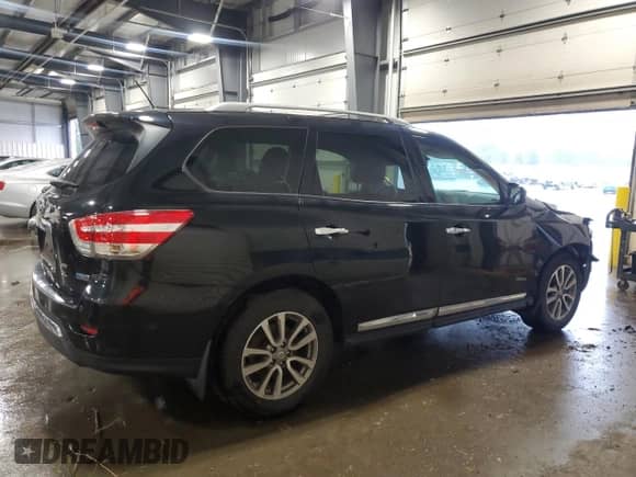 2014 Nissan Pathfinder SV Hybrid with VIN 5N1CR2MM0EC659631, listed as a Copart auction lot 62788575 with 104,147 mi miles and Salvage title. Bid and sale history available at DreamBid. Image 3.