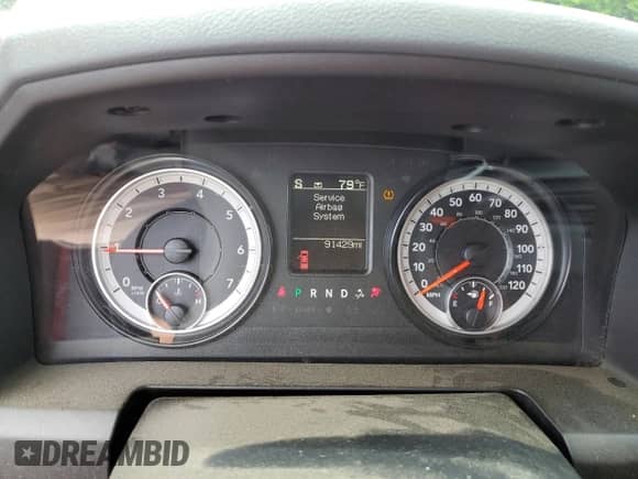 2017 Ram 1500 Big Horn с VIN 1C6RR6GT7HS535575, выставлен на аукционе Copart как лот 55097525 с пробегом 91 429 миль миль и Списание • Salvage title. История ставок и продаж доступна на DreamBid. Изображение 9.